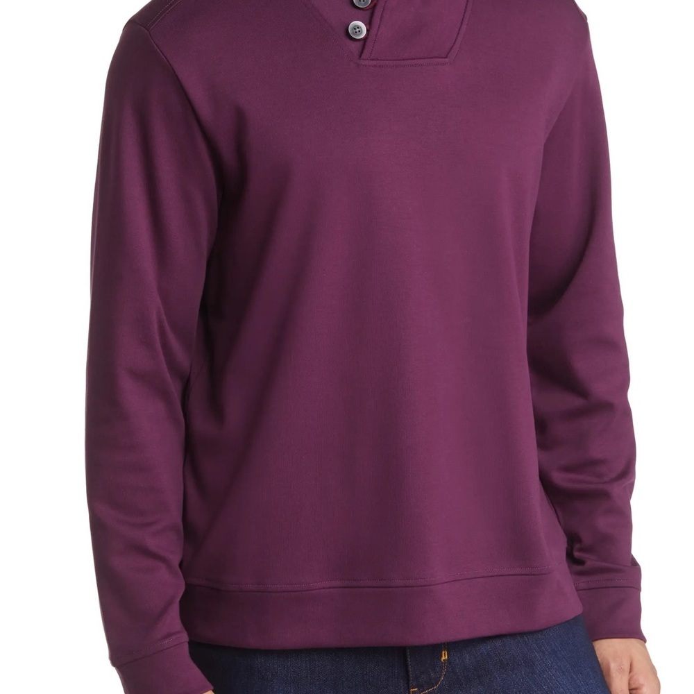 Tommy Bahama • Size S • Men’s Rum Berry Purple Martinique Shawl Sweatshirt - Picture 5 of 9
